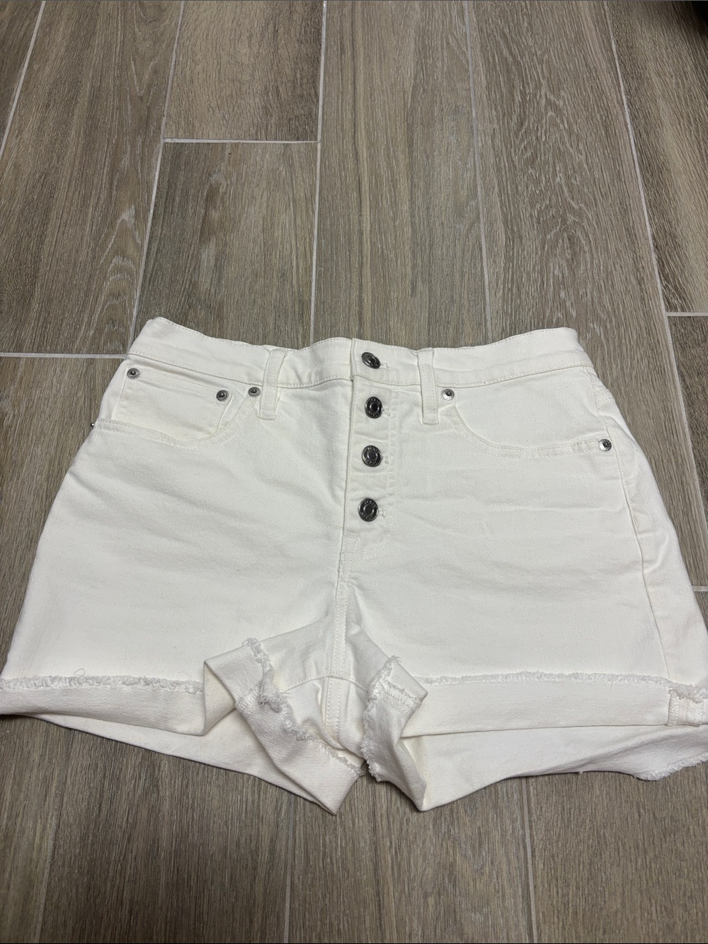 J. Crew Women’s White Denim Shorts Size 26